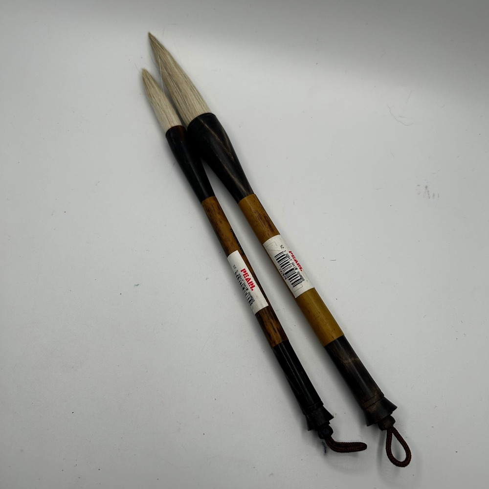 Jack Richeson Bamboo Goat‎ Hair Brushes Set 2 Series 5113 Vintage NOS Sumi-e Art
